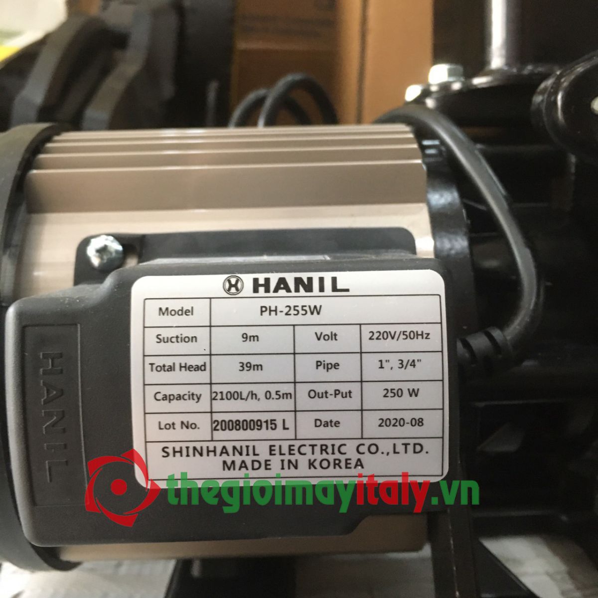 Máy bơm nước chân không Hanil PH 255W