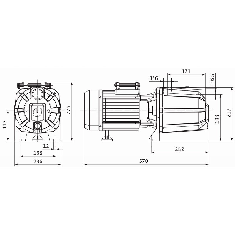 Máy bơm nước Wilo Initial Jet 9-4 1100w