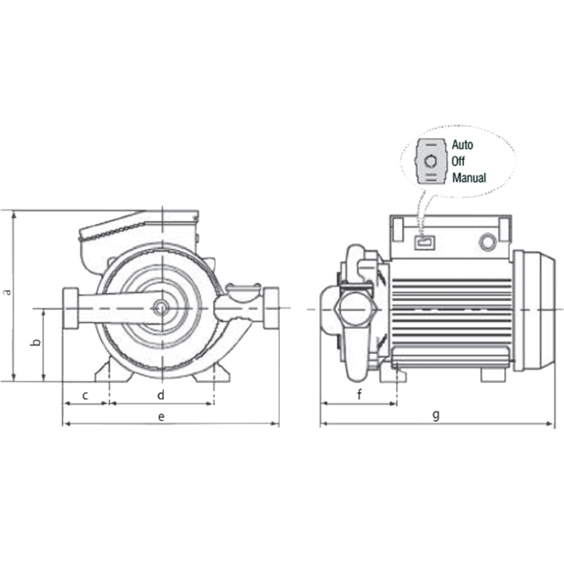 Máy bơm tăng áp điện tử Wilo PB-201-EA 340w