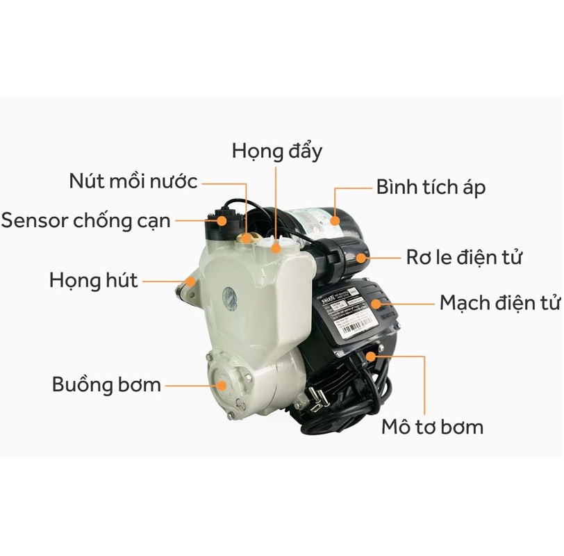 Máy bơm tăng áp Shirai JLm 400A - 400W