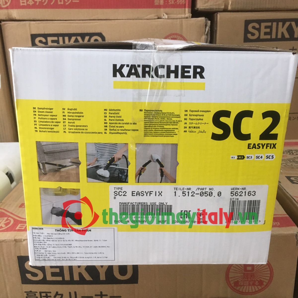 Máy làm sạch bằng hơi nước nóng Karcher SC2 EasyFix