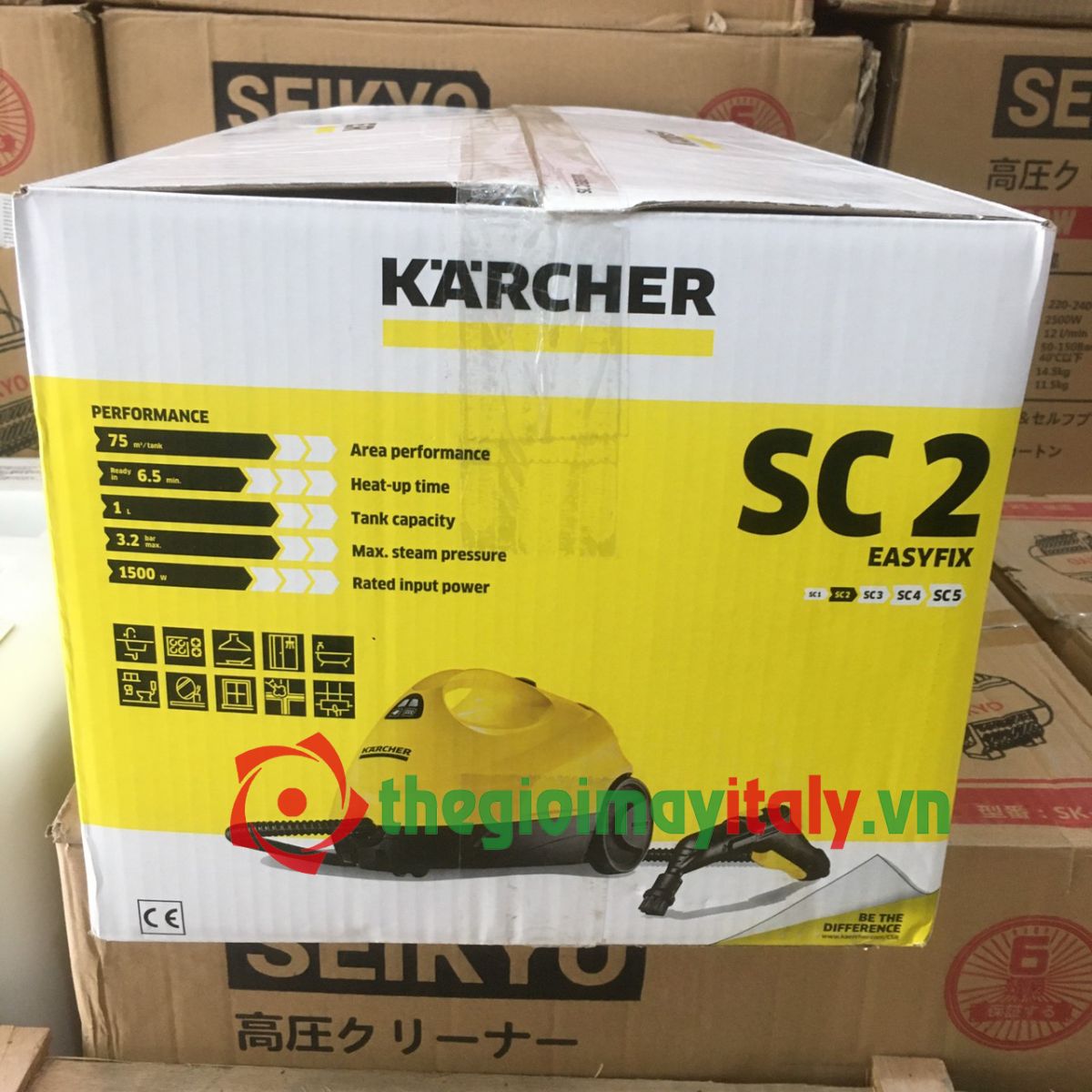 Máy làm sạch bằng hơi nước nóng Karcher SC2 EasyFix