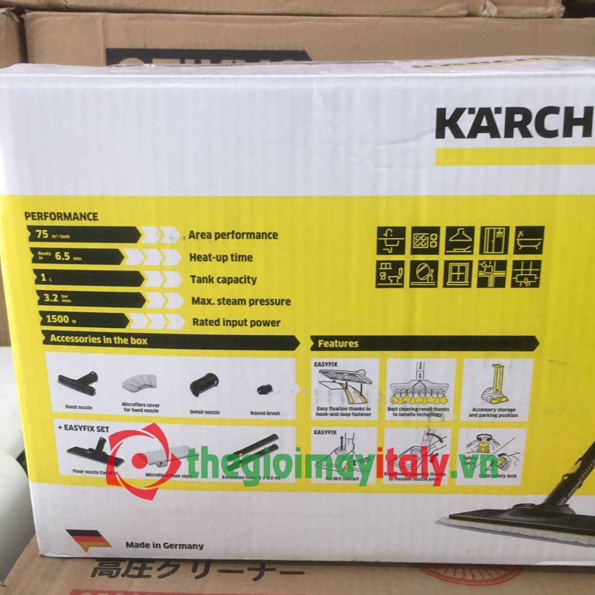 Máy làm sạch bằng hơi nước nóng Karcher SC2 EasyFix