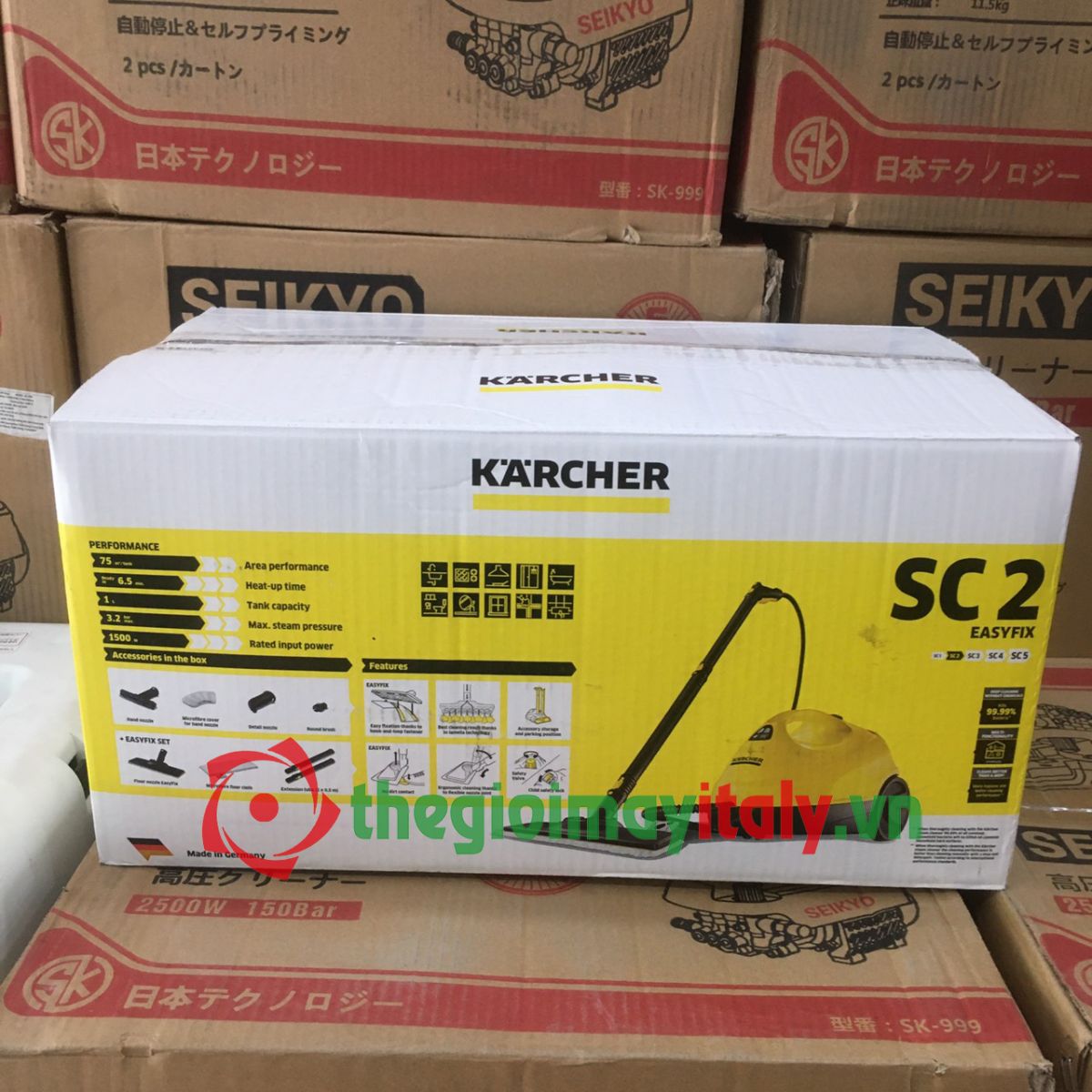 Máy làm sạch bằng hơi nước nóng Karcher SC2 EasyFix