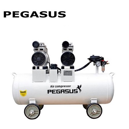 Máy nén khí không dầu giảm âm Pegasus TM-OF550x2 70L
